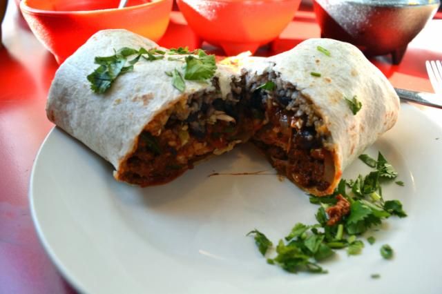 A churizo burrito at Gringo a Go Go.
