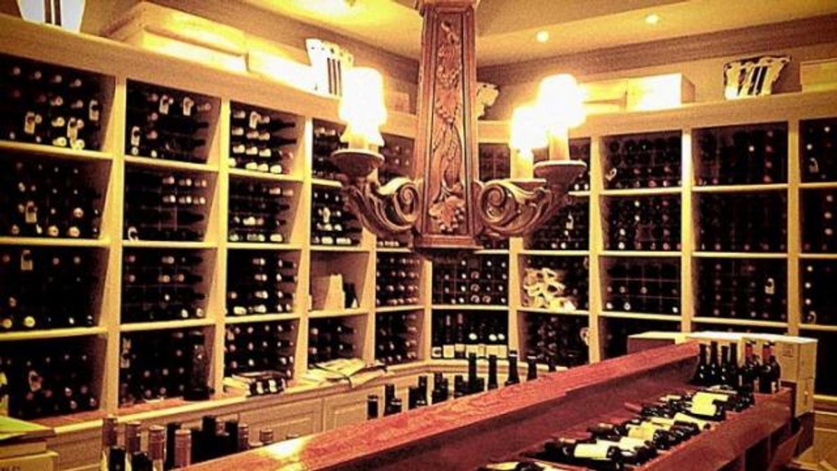 The wine cellar at Fearrington House