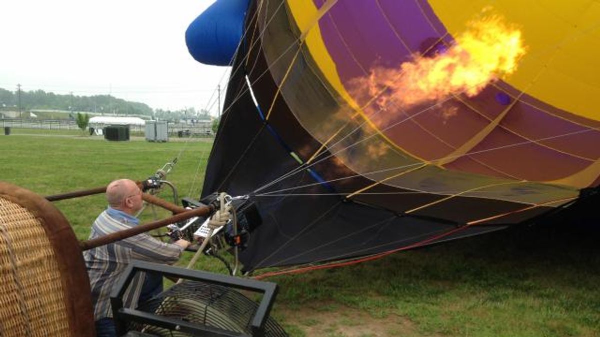 Hot air balloon images (Courtesy of Brian Hoyle)