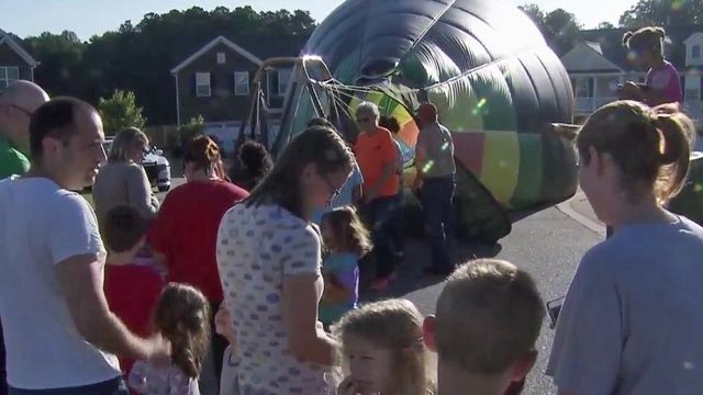 Balloon lands outside Fuquay-Varina homes