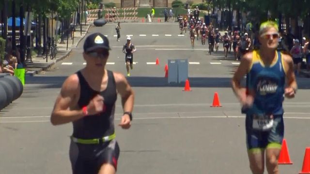 Thousands take to Raleigh streets for Ironman race
