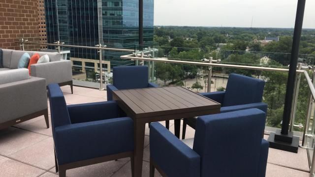 Get a sneak peek of Downtown Raleigh's tallest rooftop bar