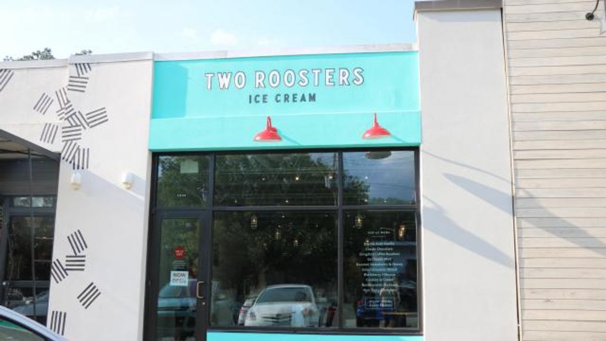 The destination ice cream shop in North Raleigh Two Rooster launched its pop-up location in Person Street Plaza