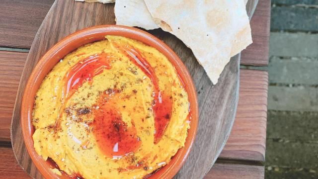Sweet potato hummus at Barcelona Wine Bar