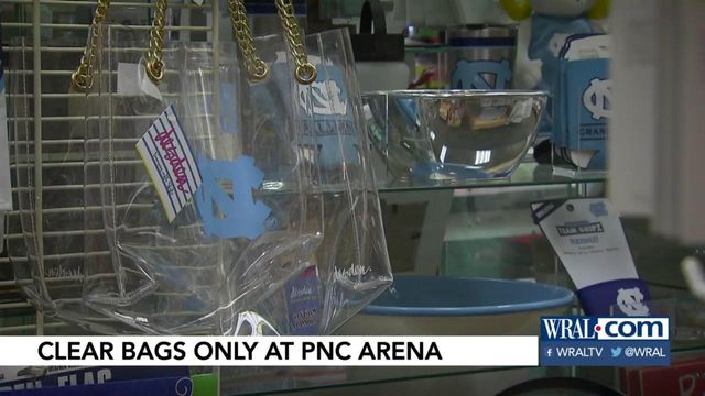 Clear bags the new fashion statement at PNC Arena