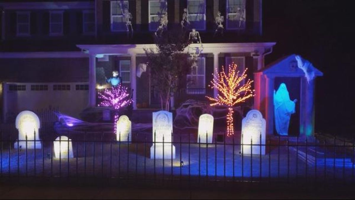Apex family's haunted house comes to life