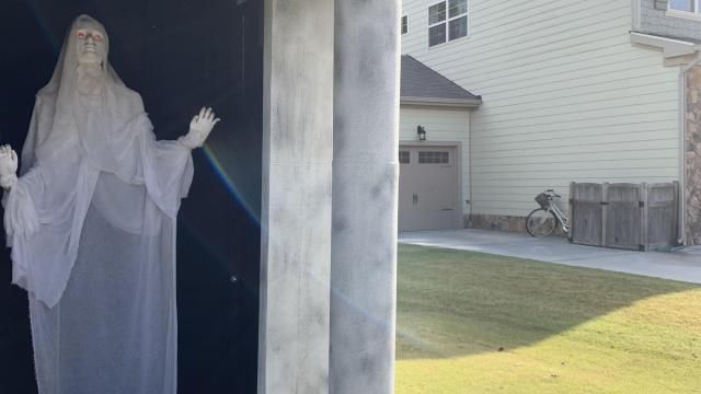 Apex family takes Halloween decorations to another level