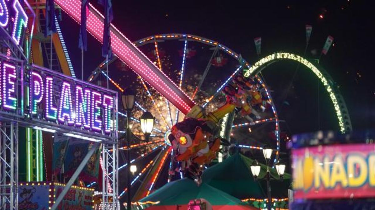 NC State Fair at night