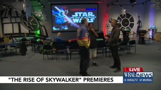 Viewers fill IMAX theater for newest 'Star Wars'