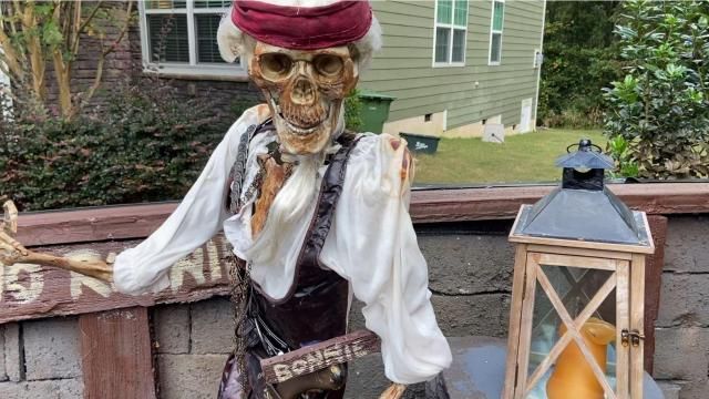 Fuquay-Varina family's haunted pirate ship collects toys for military families