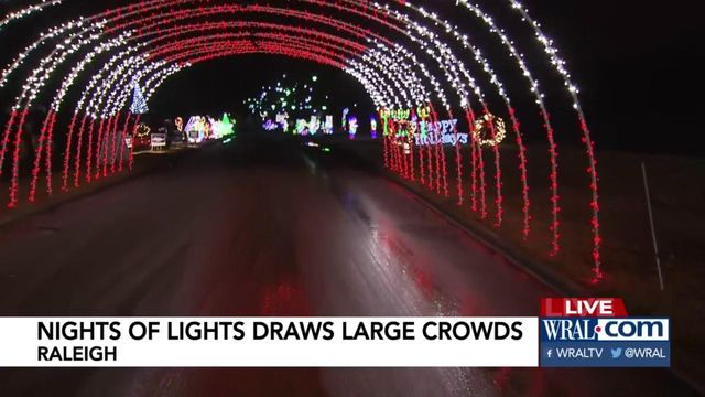 Nights of Lights draws large crowds, some ticket holders turned away after curfew