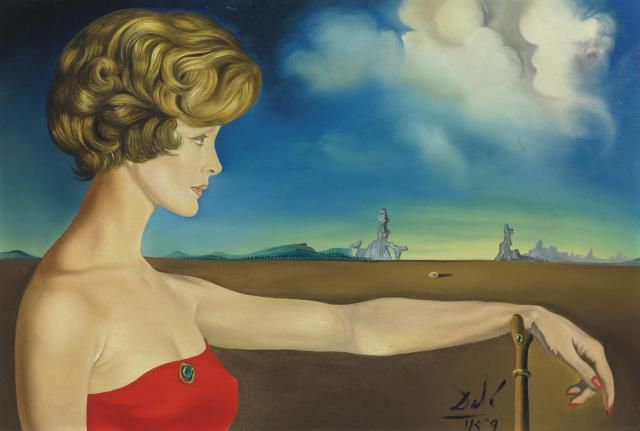 Salvador Dali - Young Woman in a Landscape [1959]
