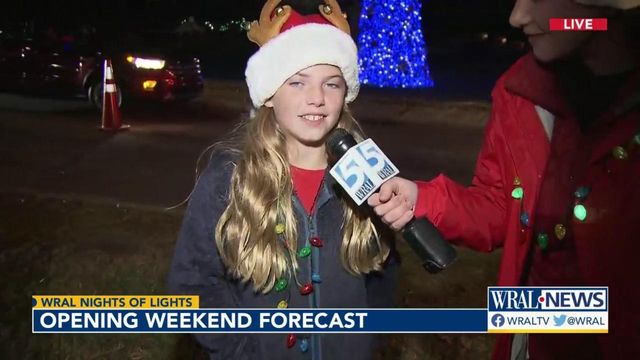 More lights, shorter lines bring smiles at first weekend of WRAL Nights of Lights