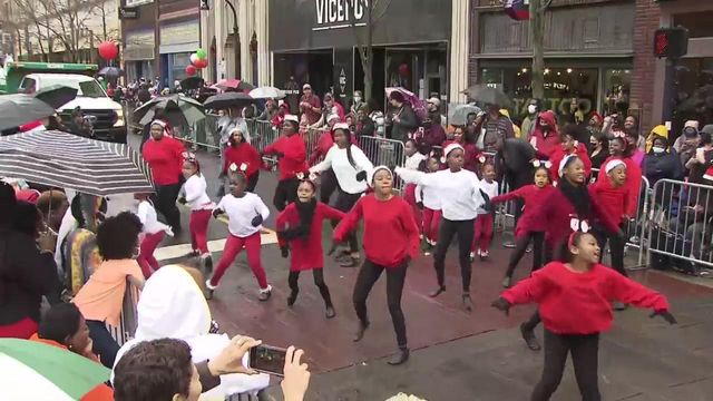 Dancers bust a move at 2021 Durham Holiday Parade
