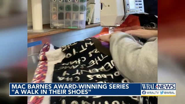 Durham student thrilled to win national award for art series 'A Walk in Their Shoes'