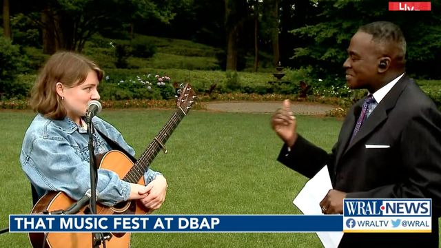 NC artist Kate Rhudy performs on WRAL morning news