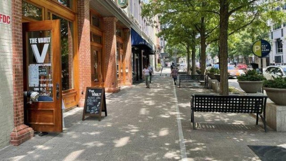 The Value Raleigh is located at 230 Fayetteville St. in downtown Raleigh