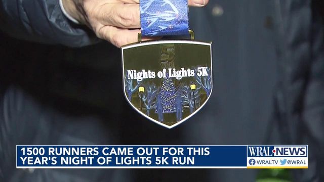 1500 runners came out for this year's Night of Lights 5K run