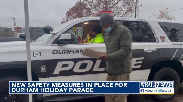Police inspect vehicles ahead of Durham parade