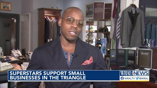 Superstars support small businesses in the Triangle