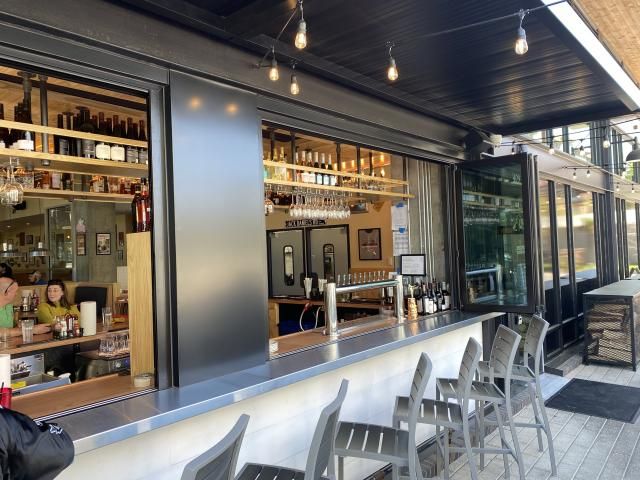 Outdoor bar at Midwood Smokehouse