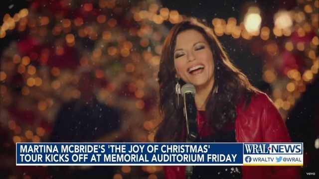 Minutes of Music: Martina McBride to kick off 'The Joy of Christmas' tour in Raleigh