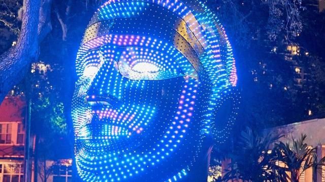 Illuminate Art Walk returns to downtown Raleigh with giant 'Talking Heads