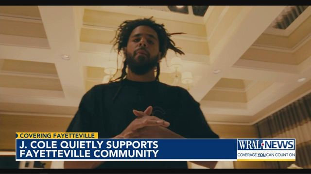 J. Cole quietly supports Fayetteville community