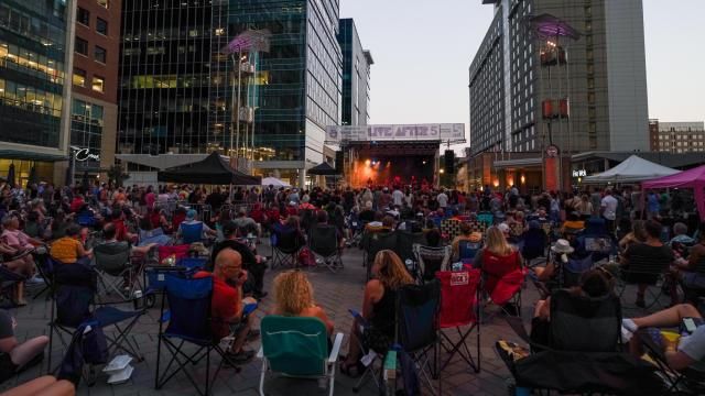 Live After 5 is a four-part summer music series held in City Plaza on the third Wednesday of each month, May through August. Photo credit: Shepard Barnes Photography