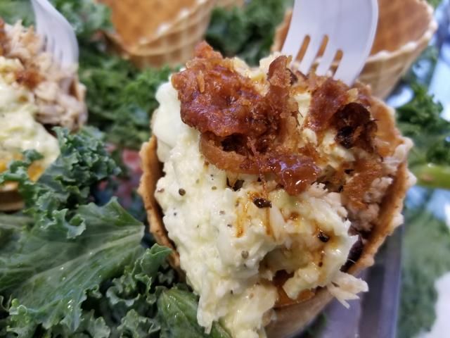 Crack-n-Cheese Waffle Cone