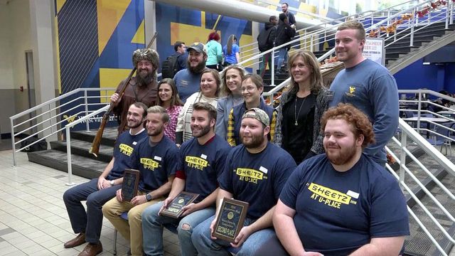 Raw: WV Mountaineers exude pride
