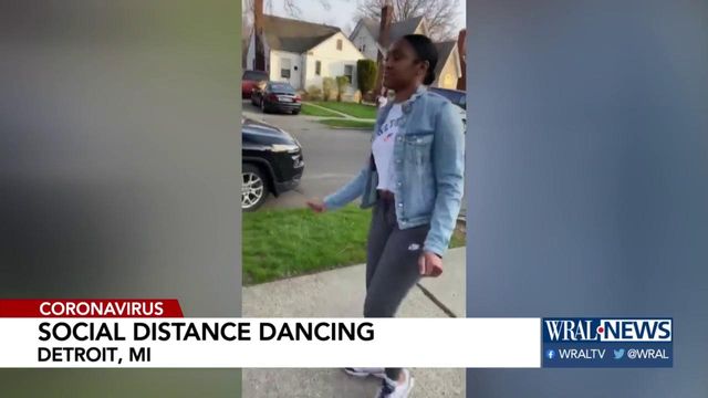Detroit neighborhood rocks social-distance dancing