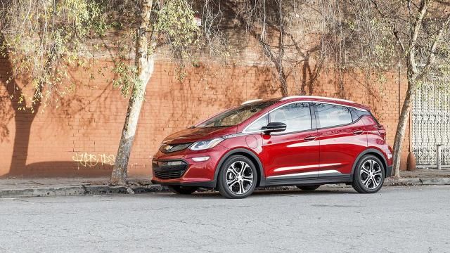 This photo provided by Edmunds shows a 2017 Chevrolet Bolt EV. There are upsides to purchasing a used electric vehicle such as fuel savings and taking advantage of an available federal tax credit of up to $4,000. (Courtesy of Edmunds via AP) This photo provided by Edmunds shows a 2017 Chevrolet Bolt EV. There are upsides to purchasing a used electric vehicle such as fuel savings and taking advantage of an available federal tax credit of up to $4,000. (Courtesy of Edmunds via AP)
