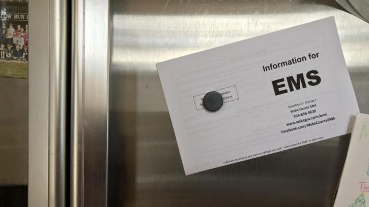 Put it on the fridge