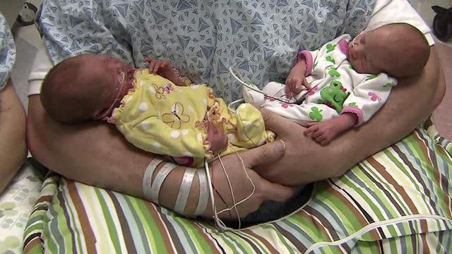Raleigh couple welcomes quadruplets at Duke hospital