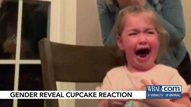 Really, she's thrilled: Toddler reacts to news she'll be a big sister