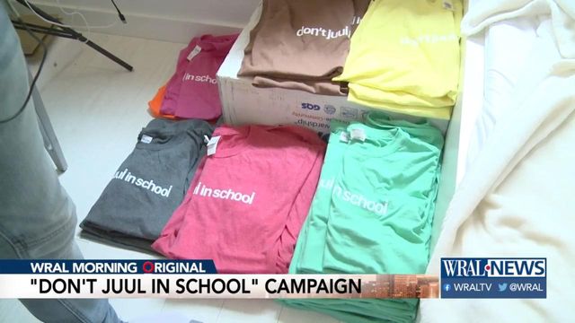Anti-vaping T-shirts sell quickly at Wake Forest High School