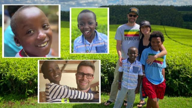 Happy update: Father and son return from Kenya
