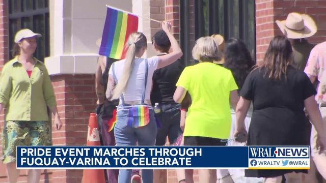 Pride event marches through Fuquay-Varina to celebrate