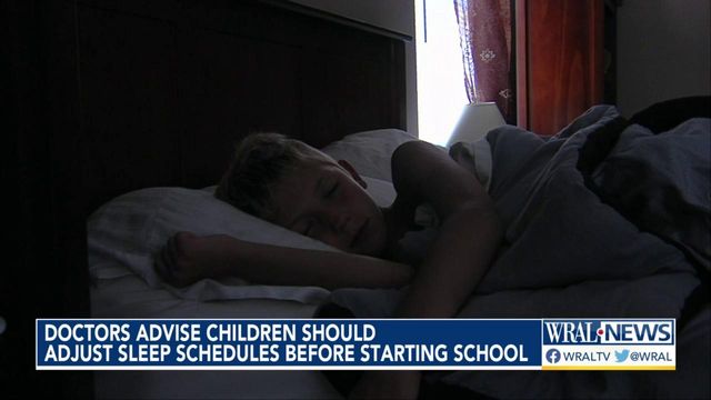 Doctor advise children should adjust sleep schedules before starting school