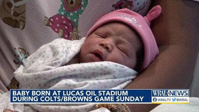 Woman delivers baby at Colts-Browns NFL game