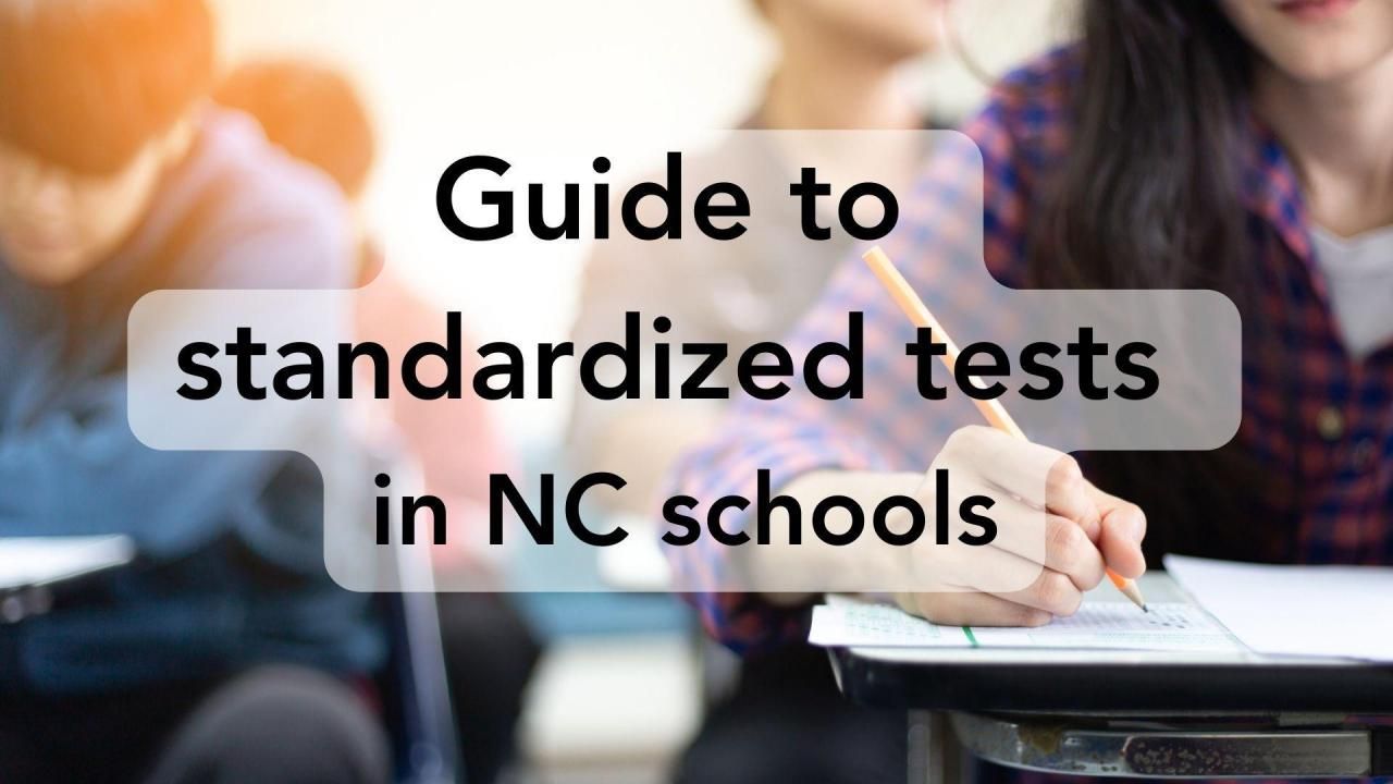 Standardized tests in NC schools Who takes them and why they