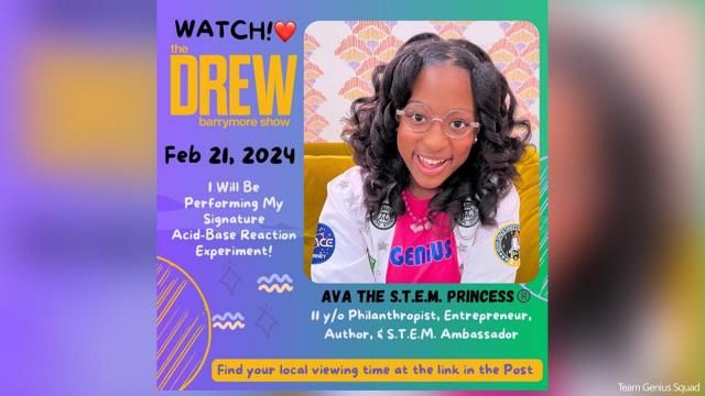 An 11-year-old entrepreneur from the Triangle will be featured Wednesday on The Drew Barrymore Show. Photo: Team Genius Squad

