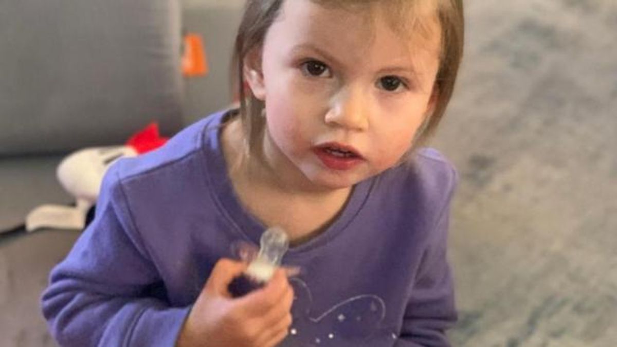 Jenifer Zelek's daughter with her pacifers