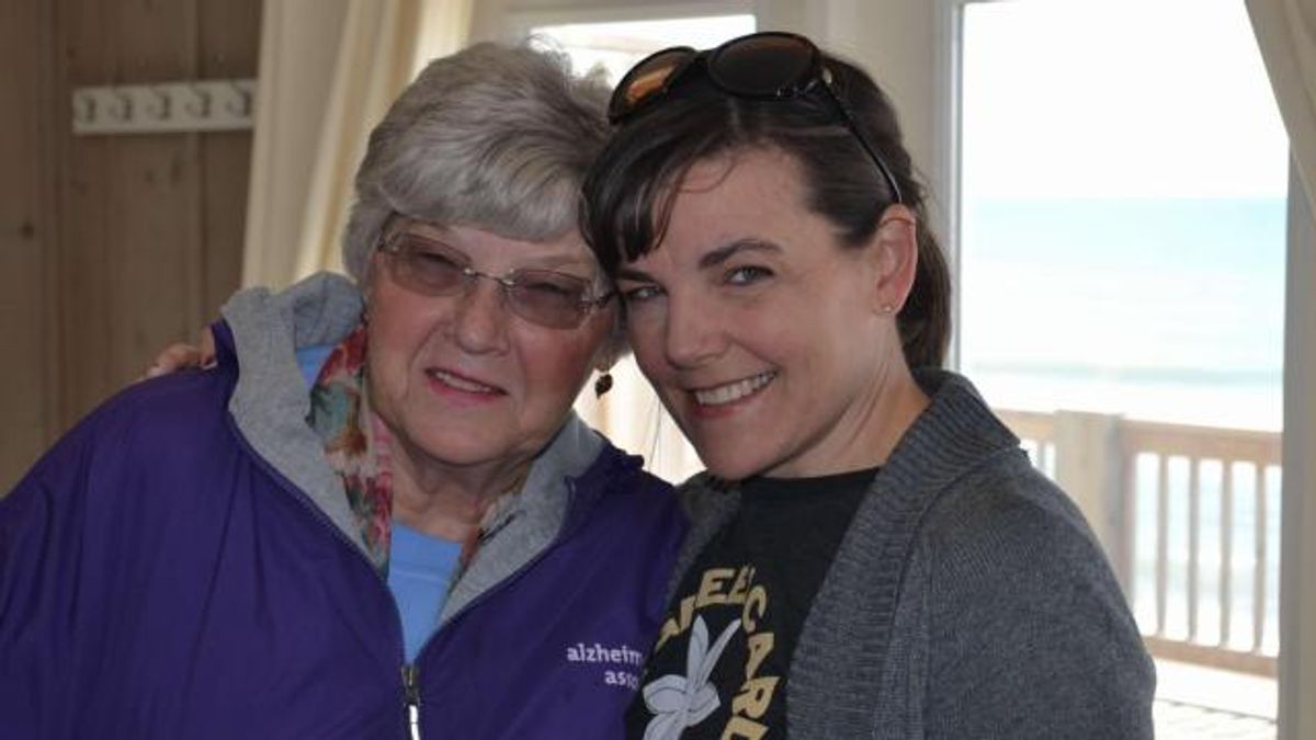 Andrea Osborne and her mother