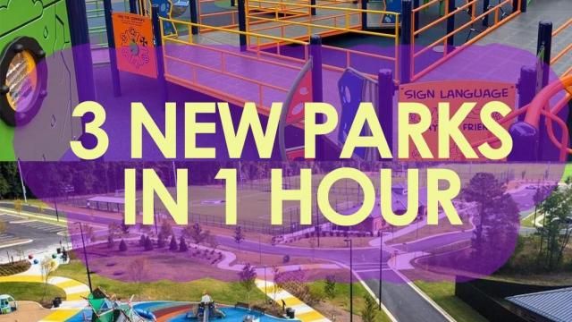 At 2 p.m. on Wednesday, June 5, tour three new playgrounds from the WRAL Family Facebook page.