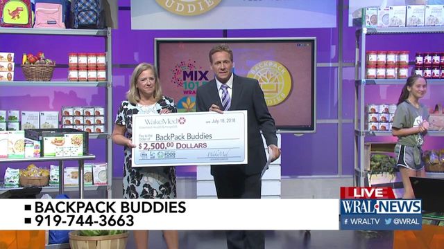 WakeMed gives $2500 to BackPack Buddies