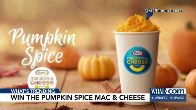 You can win a box of Kraft's pumpkin spice mac & cheese