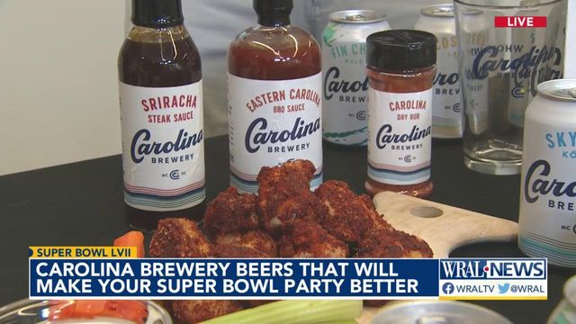Carolina Brewery shares best pairings for Super Bowl snacks