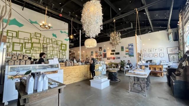 Lucky Tree Cafe where coffee, sustainability and local art meet